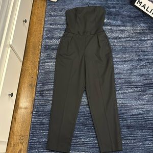 Theory NWT black strapless jumpsuit